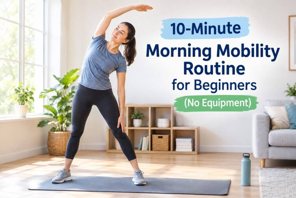 10 minute morning mobility routine for beginners with no equipment
