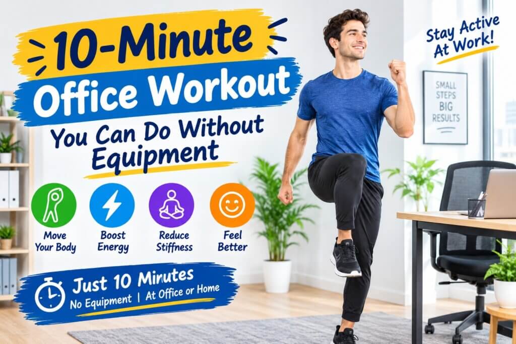 10-minute office workout without equipment