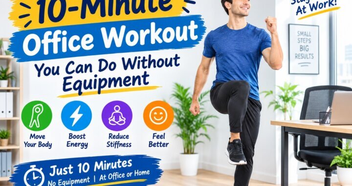 10-minute office workout without equipment