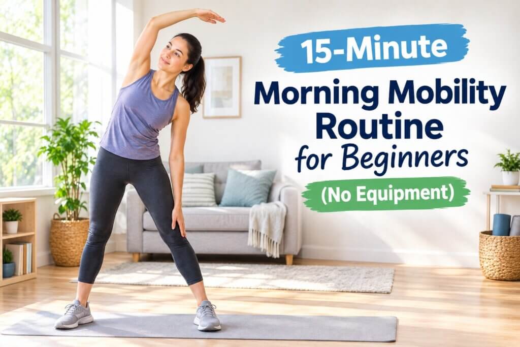 15 minute morning mobility routine for beginners with no equipment