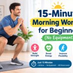 15-minute morning workout for beginners with no equipment at home
