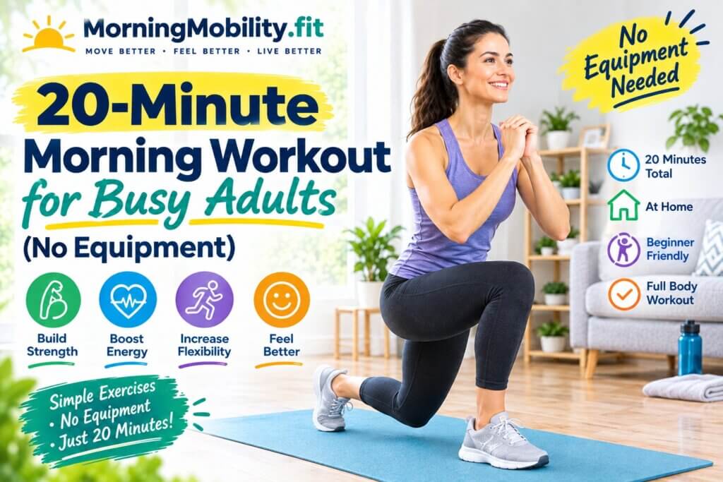 20 minute morning workout plan for busy adults weekly schedule