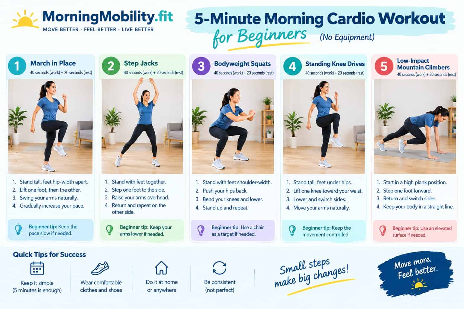 5-minute-morning-cardio-workout-for-beginners-steps