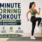 5-minute morning workout for beginners with no equipment