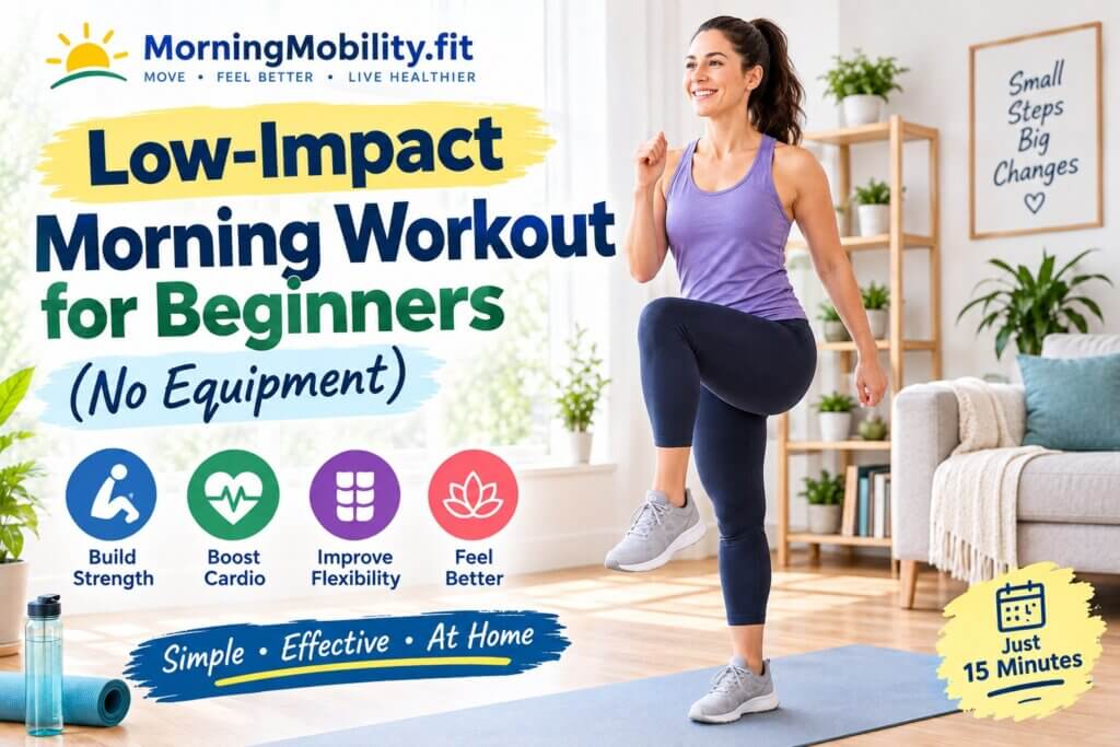 low-impact morning workout for beginners with no equipment