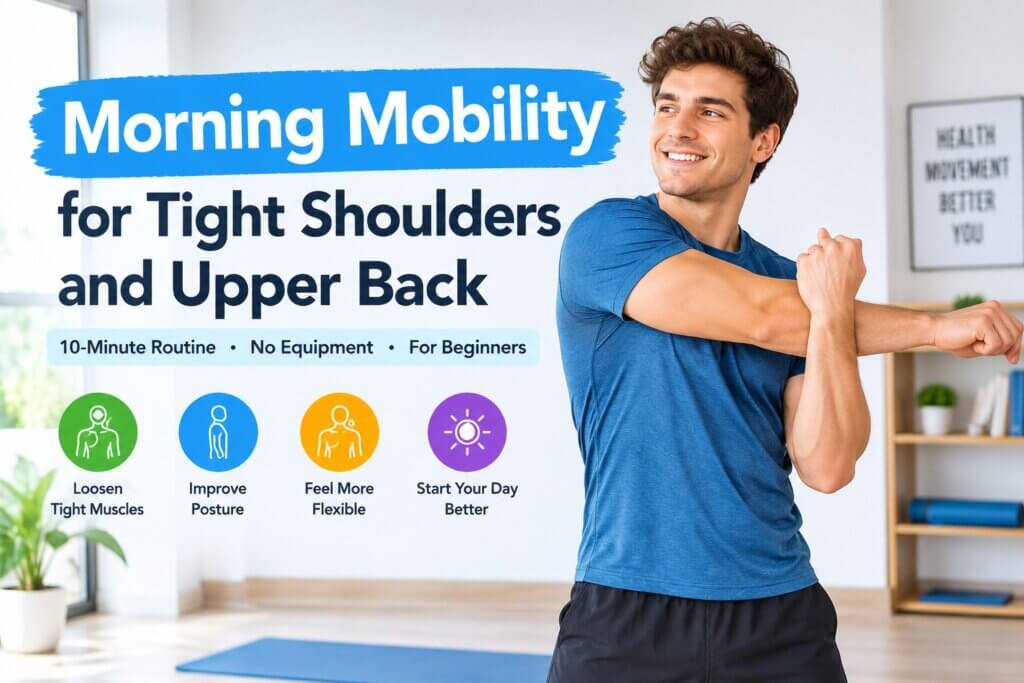 morning mobility for tight shoulders and upper back